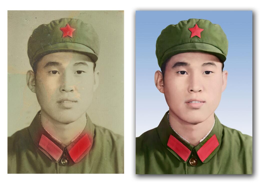 白塔破损照片修复-18